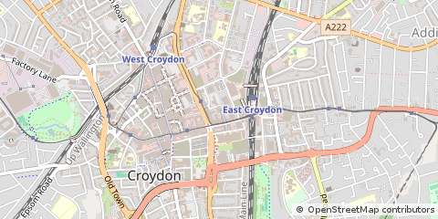 Map of Croydon