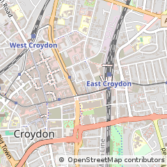 Map of Croydon