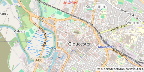 Map of Gloucester, Gloucestershire