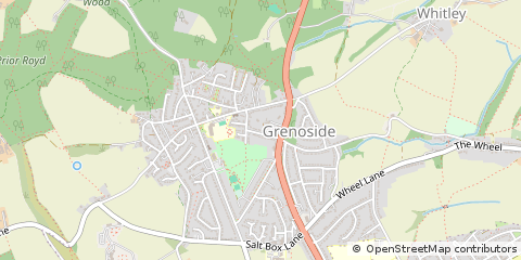 Map of Sheffield, South Yorkshire