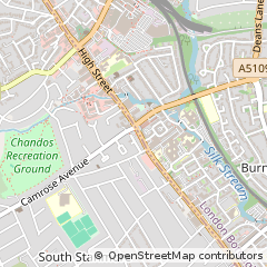 Map of Edgware, Middlesex