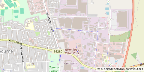 Map of Darlington, County Durham