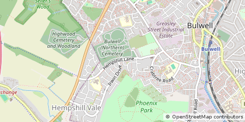 Map of Nottingham, Notts