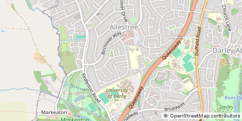 Map of Derby, Derbyshire