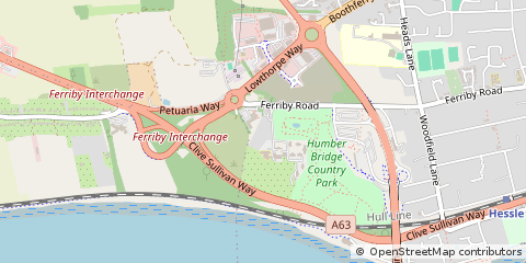 Map of Ferriby Road, Hull, East Yorkshire