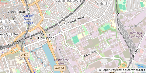 Map of Cardiff