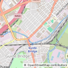Map of Ashton-Under-Lyne, Lancashire
