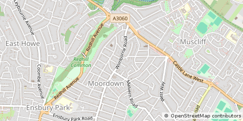 Map of Bournemouth