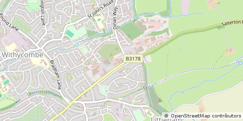 Map of Exmouth, Devon