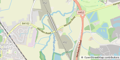 Map of Solihull, West Midlands