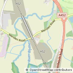 Map of Solihull, West Midlands