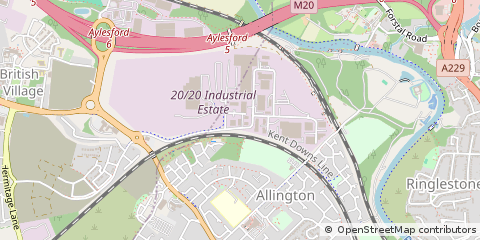 Map of 20/20 Business Park, Maidstone, Kent
