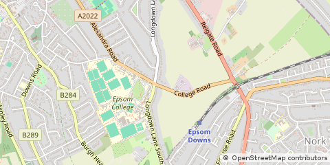 Map of Epsom