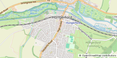 Map of Hungerford, Berkshire