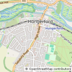 Map of Hungerford, Berkshire