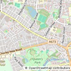 Map of Bolton, Lancashire