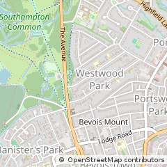 Map of Southampton, Hampshire