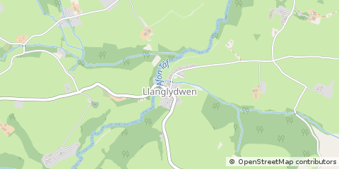 Map of Whitland, Dyfed