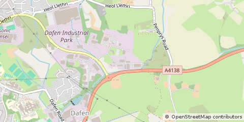 Map of Llanelli, Carmathenshire