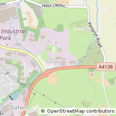Map of Llanelli, Carmathenshire