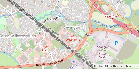 Map of Ashford, Kent