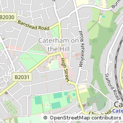 Map of Caterham, Surrey