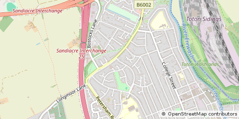 Map of Nottingham, Nottinghamshire