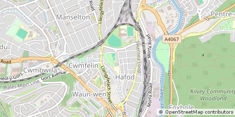 Map of Swansea