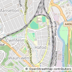 Map of Swansea