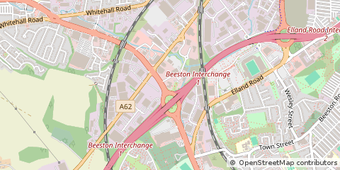 Map of Leeds, West Yorkshire