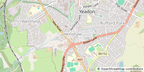 Map of Leeds, West Yorkshire