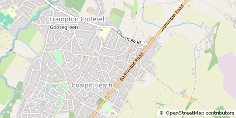 Map of Bristol, Gloucestershire