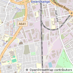 Map of Bradford, West Yorkshire