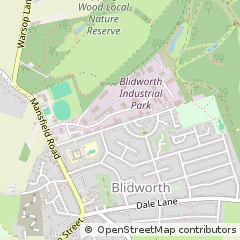 Map of Blidworth, Nottinghamshire