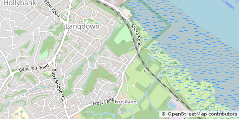Map of Hythe, Hampshire