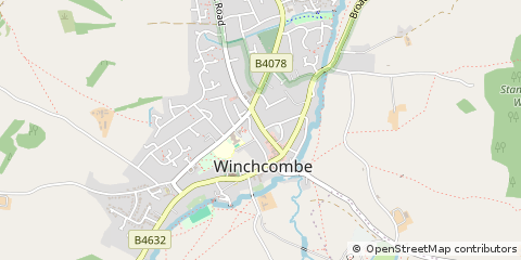 Map of Cheltenham, Gloucestershire