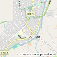Map of Cheltenham, Gloucestershire