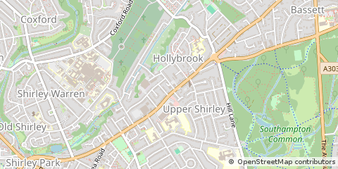 Map of Southampton, Hampshire
