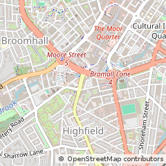 Map of Sheffield