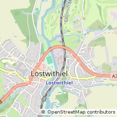 Map of Lostwithiel, Cornwall
