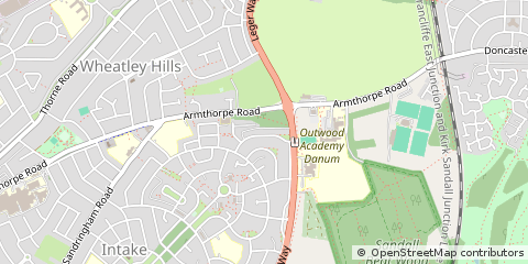 Map of Doncaster, South Yorkshire