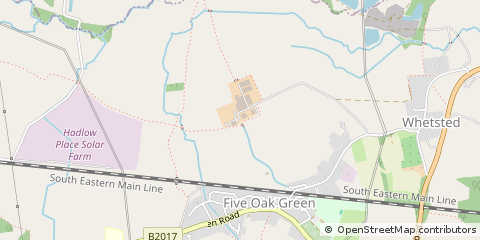 Map of Tonbridge, Kent