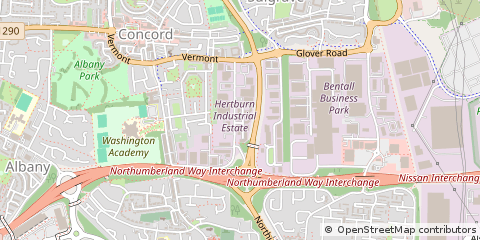 Map of District 11, Washington, Tyne and Wear,