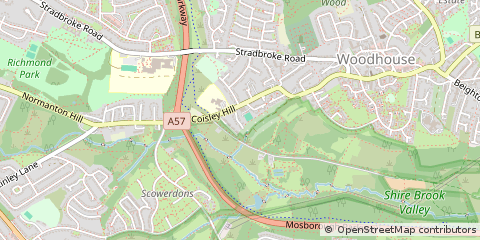 Map of Sheffield