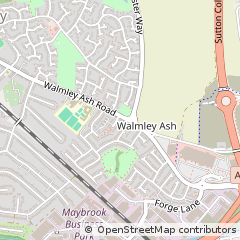 Map of Sutton Coldfield, West Midlands