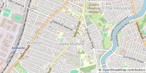 Map of Belfast