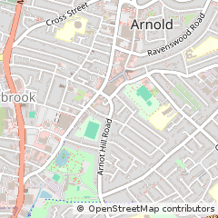 Map of Arnold, Nottingham
