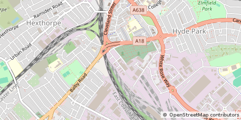 Map of Doncaster