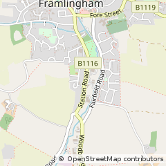 Map of Woodbridge, Suffolk