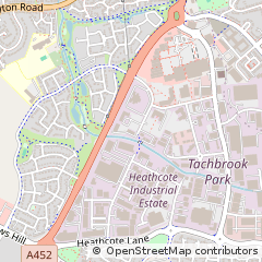 Map of Warwick, Warwickshire